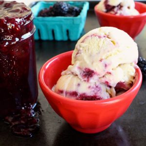 sweet corn blackberry swirl ice cream