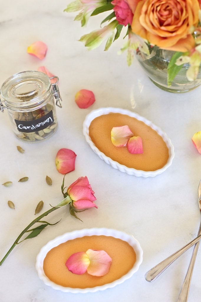 Cardamom Rose Pots de Creme
