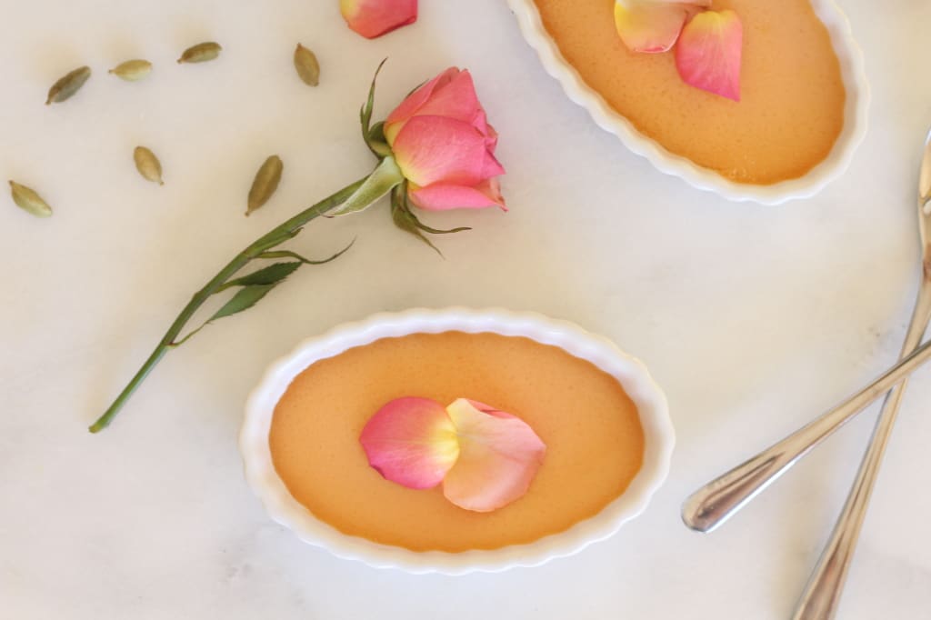 Cardamom Rose Pots de Creme