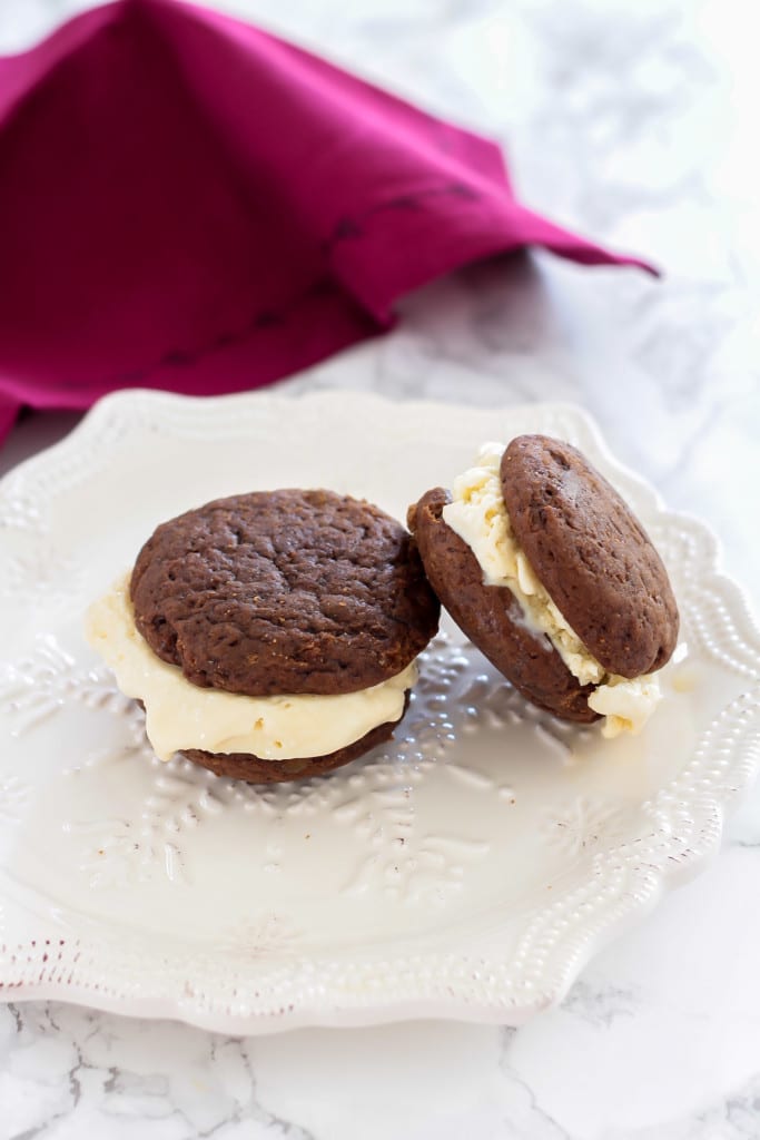 Gingerbread Ice Cream Sandwiches