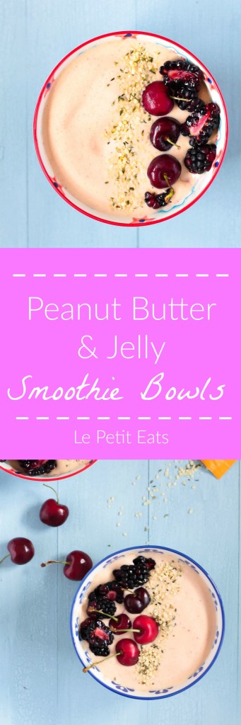 Peanut Butter & Jelly Smoothie Bowl