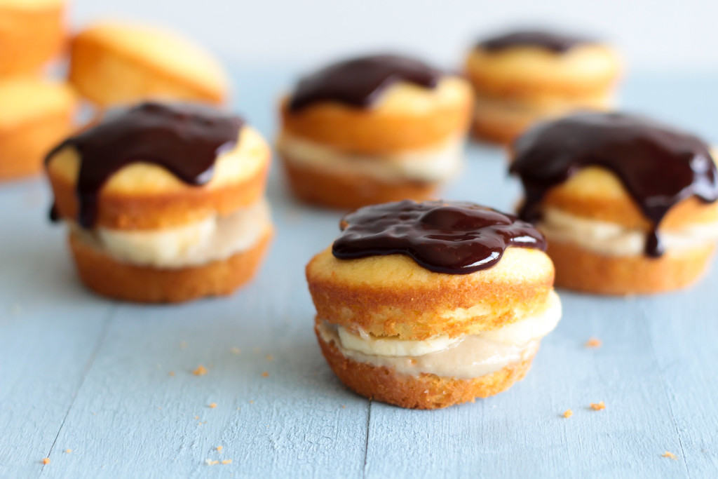 Banana Boston Cream Pie Cupcakes