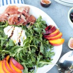 Prosciutto Peach Arugula Salad