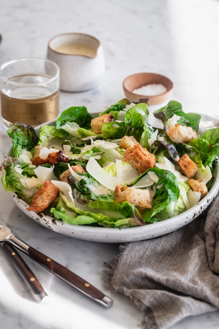 Healthy Caesar Dressing Le Petit Eats
