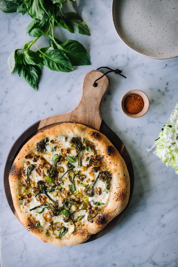 Broccolini & Leek Pizza Le Petit Eats