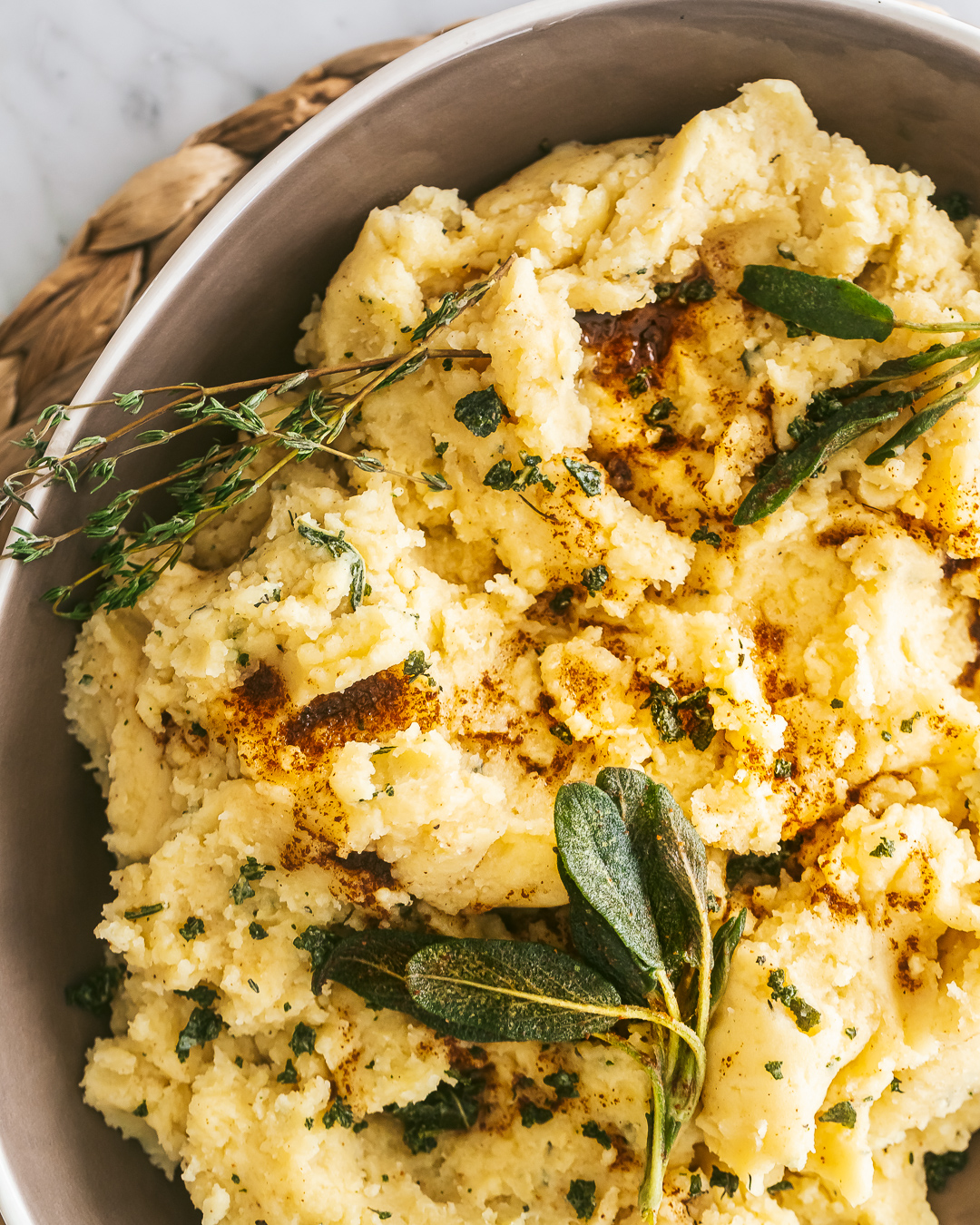 Browned Butter Herb Mashed Potatoes Le Petit Eats