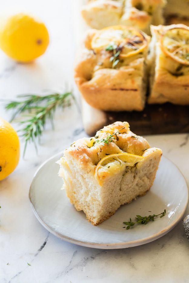 Lemon Herb Focaccia Le Petit Eats